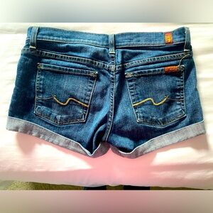 7 for all Mankind Jean shorts size 27- in seam 2”